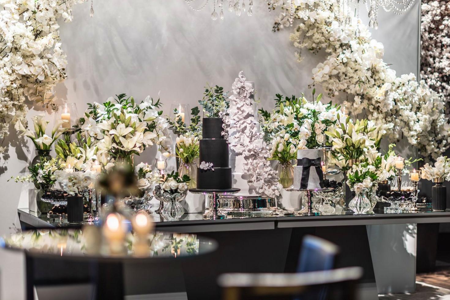 Monochrome Table Setting