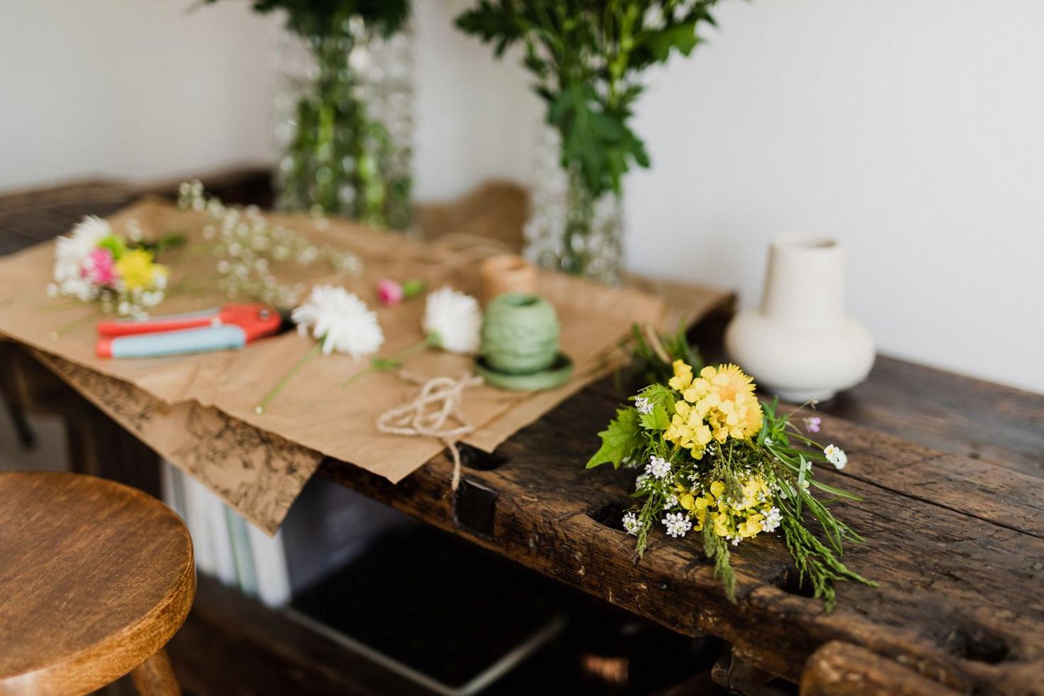 Floral studio workspace